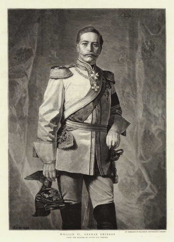 II. Vilmos német császár alkotó: Albert Sauvert