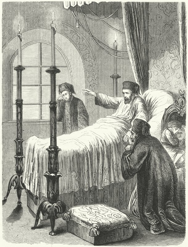 Mahmud oszmán szultán halála II alkotó: Albert (after) Kretschmer