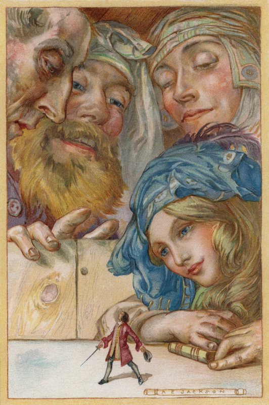 Sétáltam az asztalon, ahogy a lány parancsolta (chromolitho) alkotó: Albert Edward Jackson