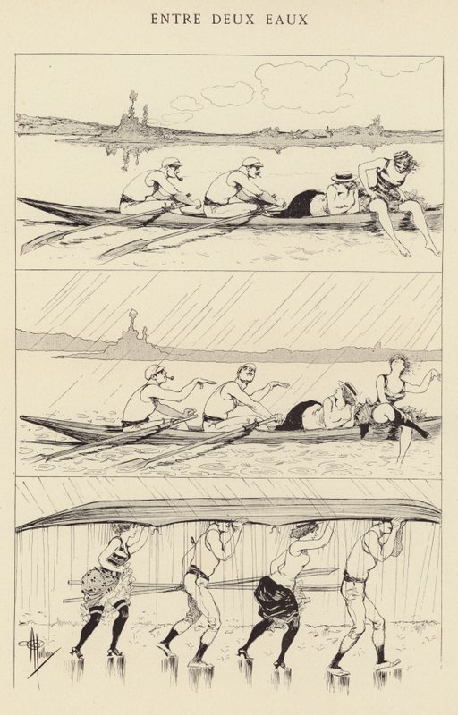 A kerítésen alkotó: Albert Guillaume