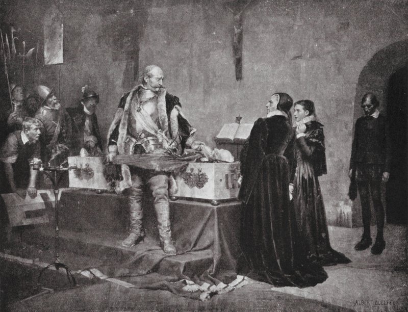 Károly herceg inzultálja ellensége, Fleming holttestét (lithó) alkotó: Albert Gustaf Aristides (after) Edelfelt