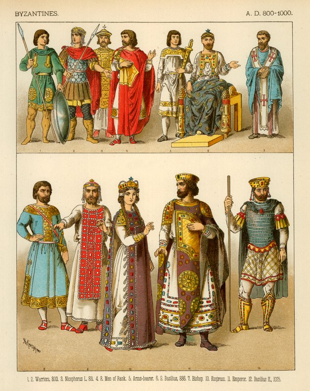 Bizánci jelmez i.sz. 800-1000 alkotó: Albert Kretschmer