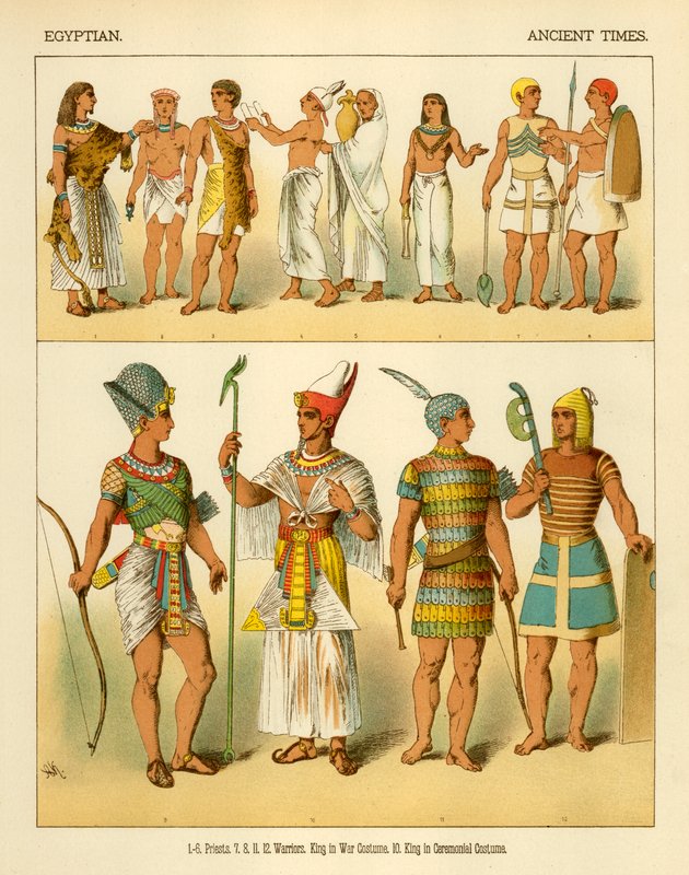 Egyiptomi jelmezek alkotó: Albert Kretschmer