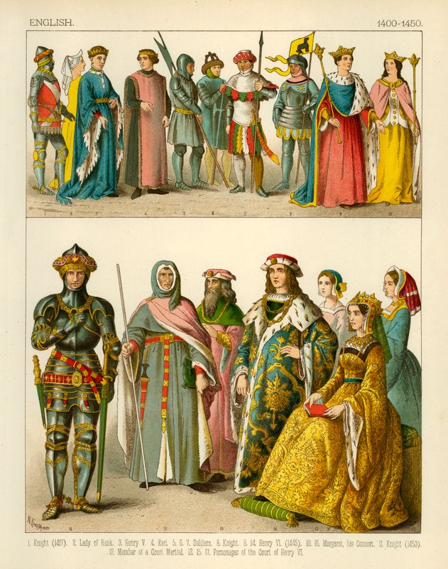 Angol jelmez 1400-1450 alkotó: Albert Kretschmer