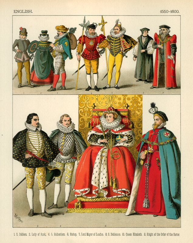 Angol jelmez 1550-1600 alkotó: Albert Kretschmer