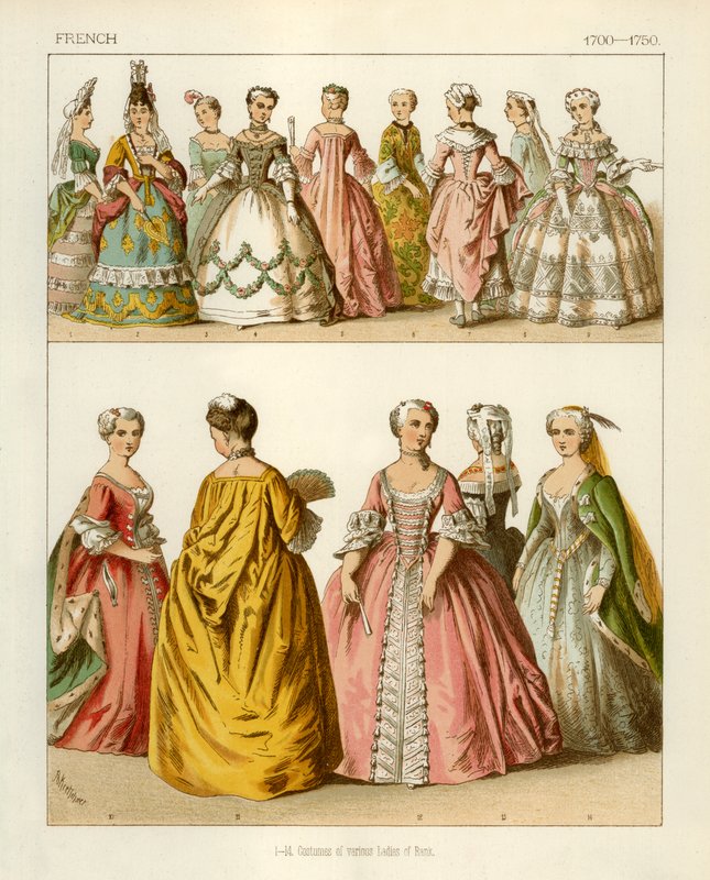 Francia viseletek 1700-1750 alkotó: Albert Kretschmer