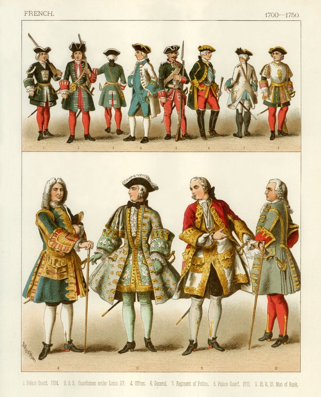 Francia viseletek 1700-1750 alkotó: Albert Kretschmer