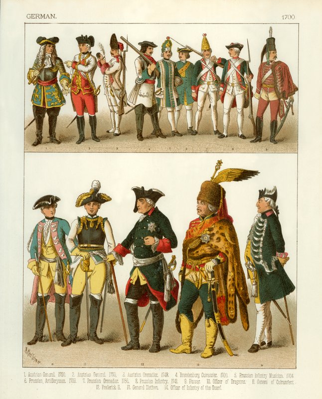 Német jelmezek 1700 alkotó: Albert Kretschmer
