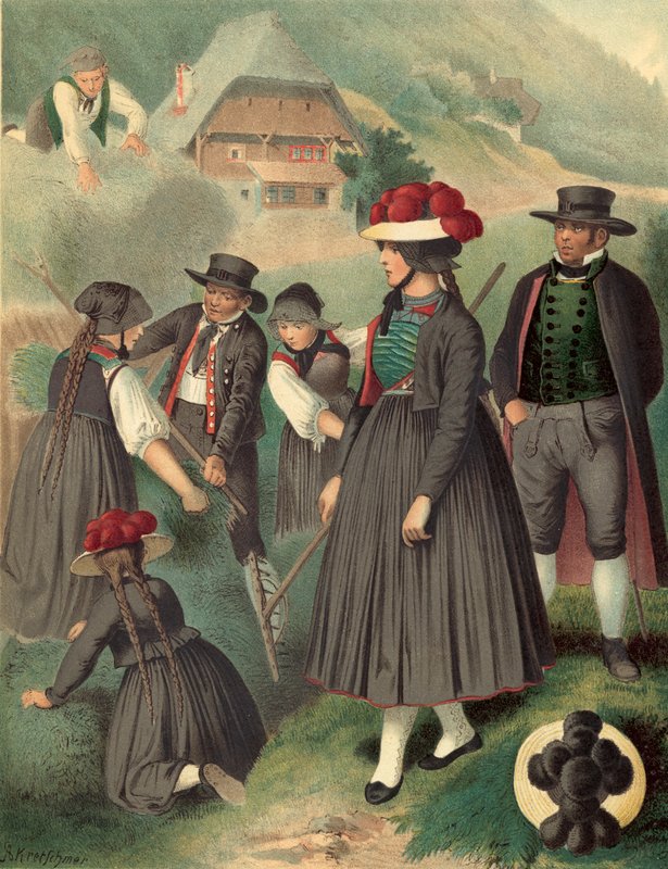 Német jelmez, Baden Gutachthal alkotó: Albert Kretschmer
