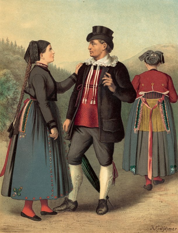 Német jelmez, Baden Rickesbach alkotó: Albert Kretschmer