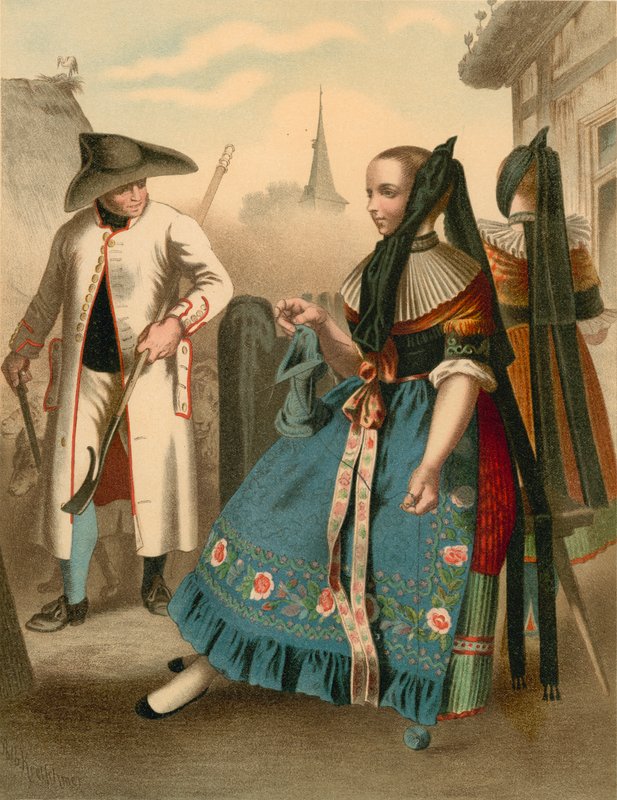 Német viselet, Braunschweig alkotó: Albert Kretschmer