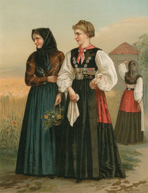 Német kosztüm, Holstein, Probstei alkotó: Albert Kretschmer