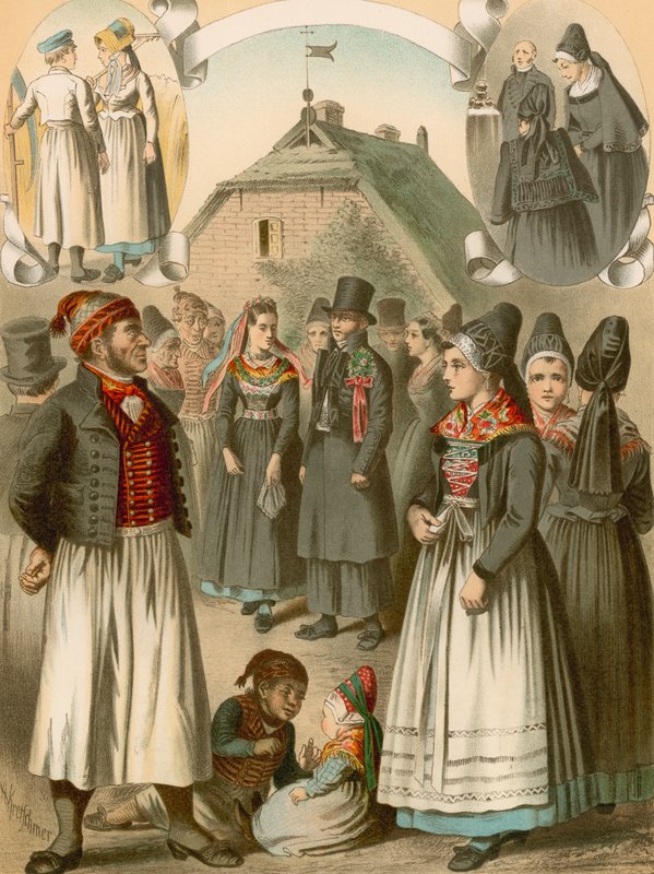 Német kosztüm, Rugen, Monchgut alkotó: Albert Kretschmer