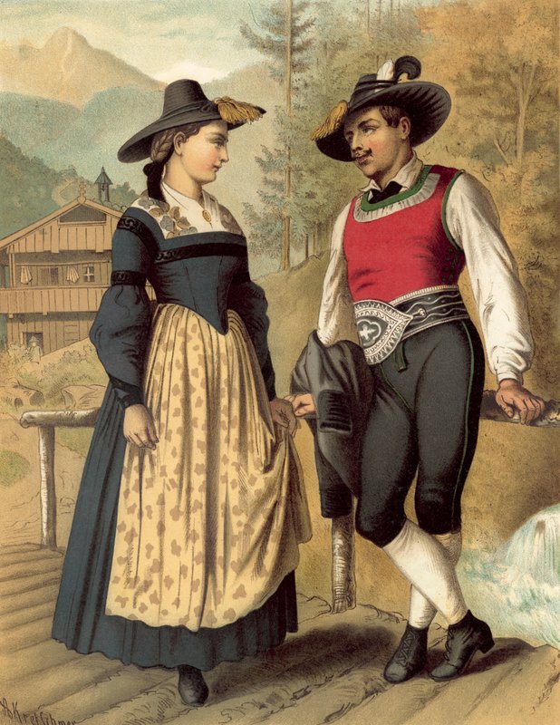 Német jelmez, Tyrol Billerthal alkotó: Albert Kretschmer