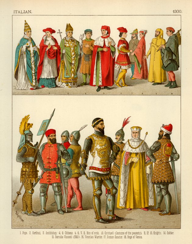Olasz jelmez 1300 alkotó: Albert Kretschmer