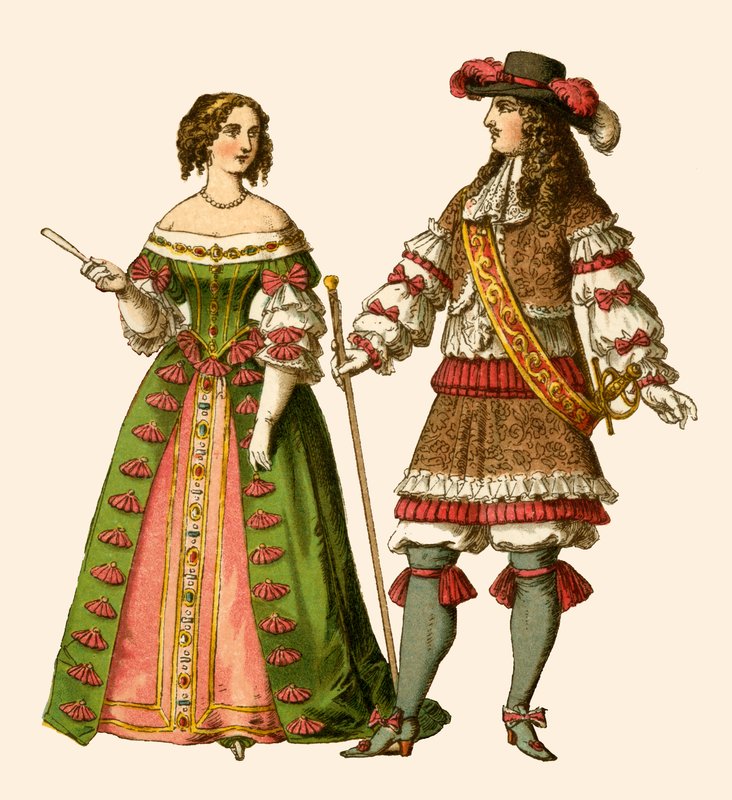 XIV. Lajos francia király és Mária Terézia francia királynő alkotó: Albert Kretschmer