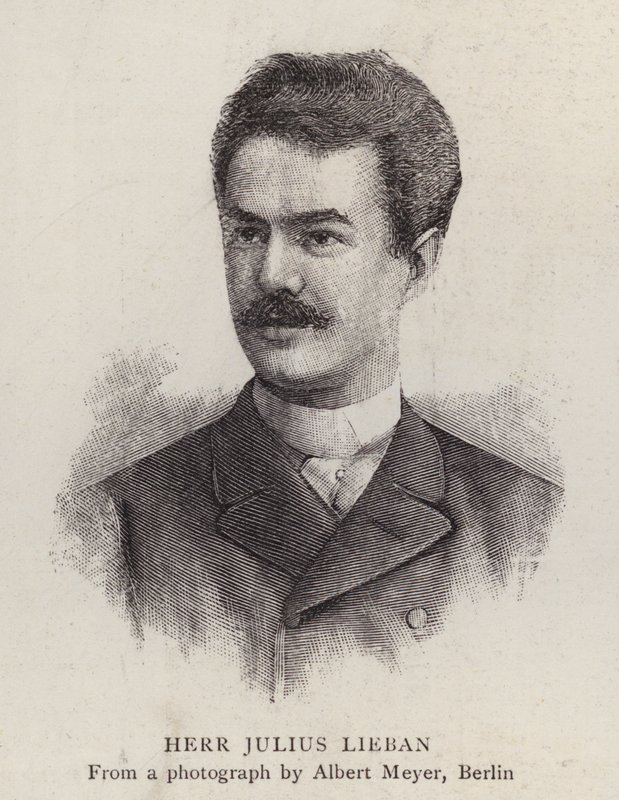Julius Lieban német operaénekes (litho) alkotó: Albert Meyer
