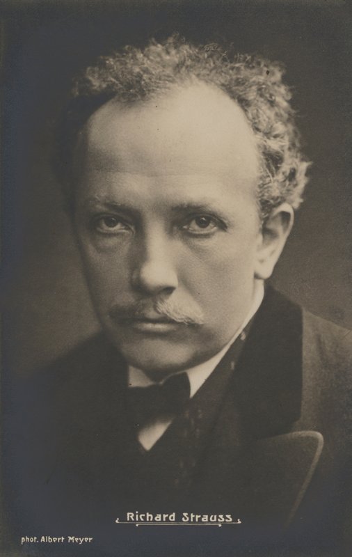 Richard Strauss zeneszerző portréja (f/w fotó) alkotó: Albert Meyer