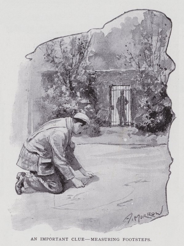 Fontos nyom, lépések mérése (litho) alkotó: Albert Morrow