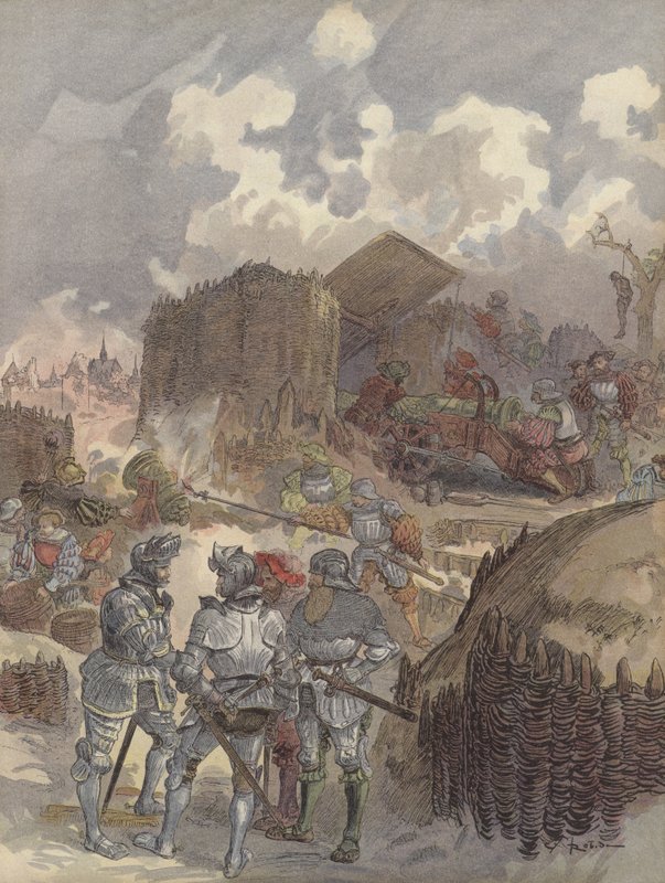 Bayard Mezieres főhadiszállásán alkotó: Albert Robida