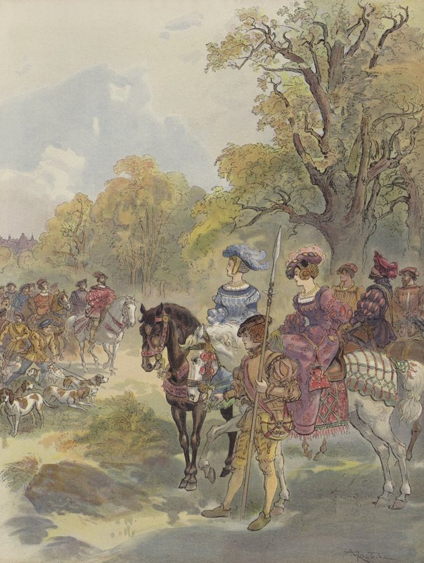 királyi vadászat alkotó: Albert Robida