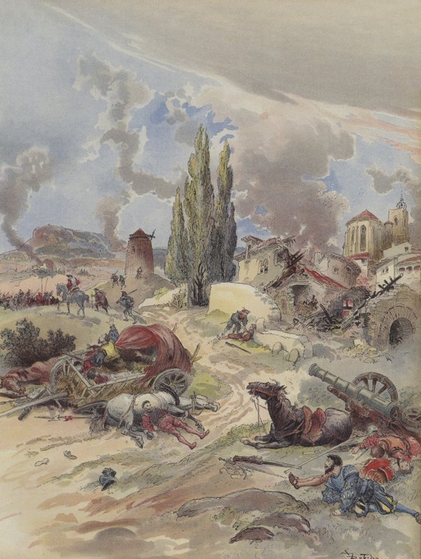 Provence pusztítása alkotó: Albert Robida