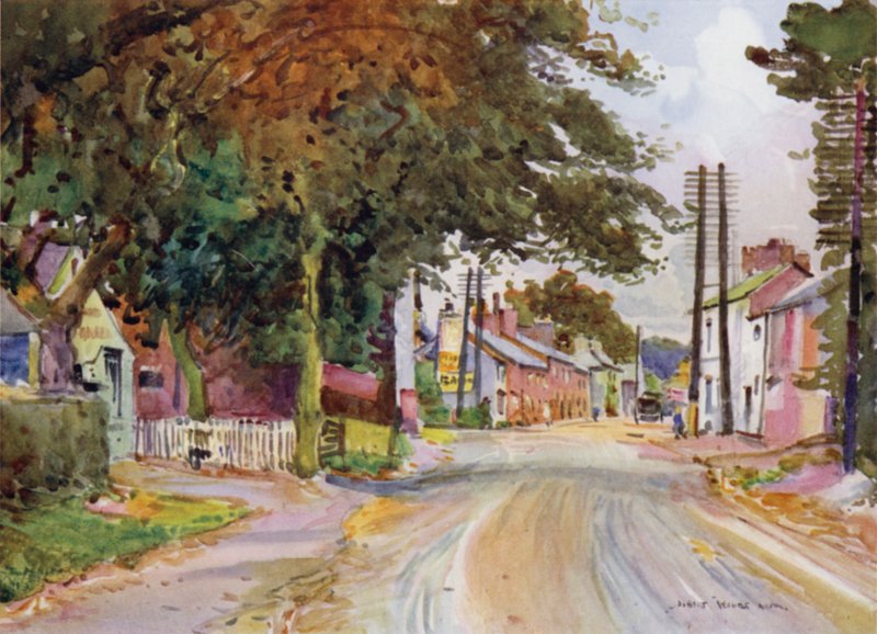 Broughton in the Fylde (színes litó) alkotó: Albert Woods