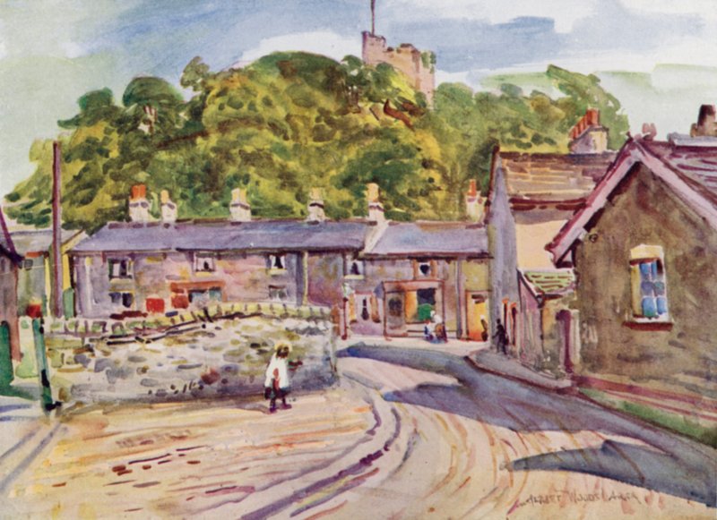 Clitheroe kastély (színes litó) alkotó: Albert Woods