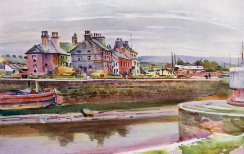 Glasson, on the Lune (színes litó) alkotó: Albert Woods