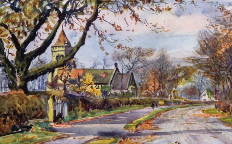 Grimsargh (színes litho) alkotó: Albert Woods
