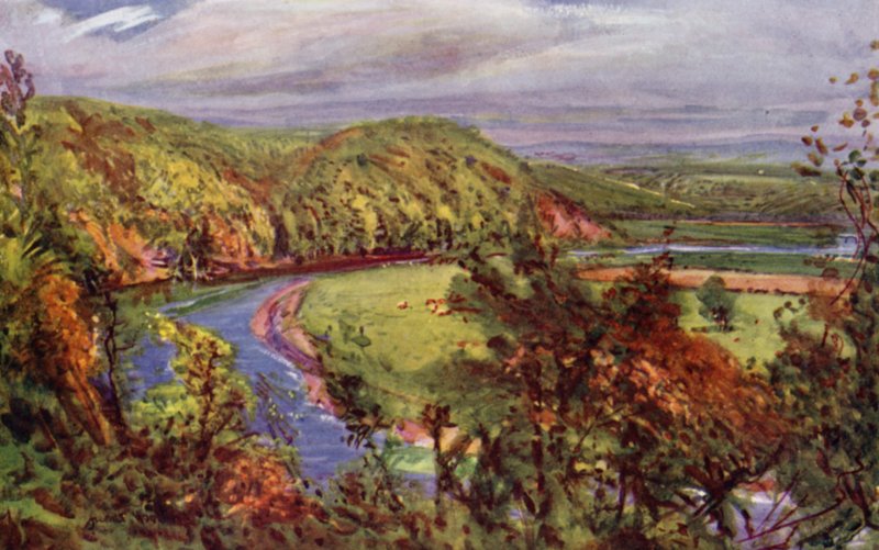 The Horseshoe Bend, Redscar (színes litho) alkotó: Albert Woods