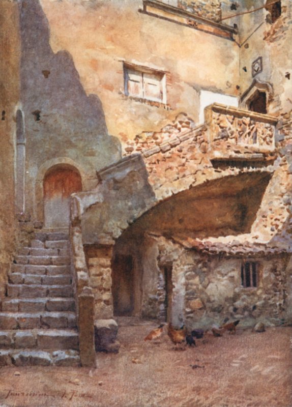 Palazzo Corvaia udvar, Taormina alkotó: Alberto Pisa