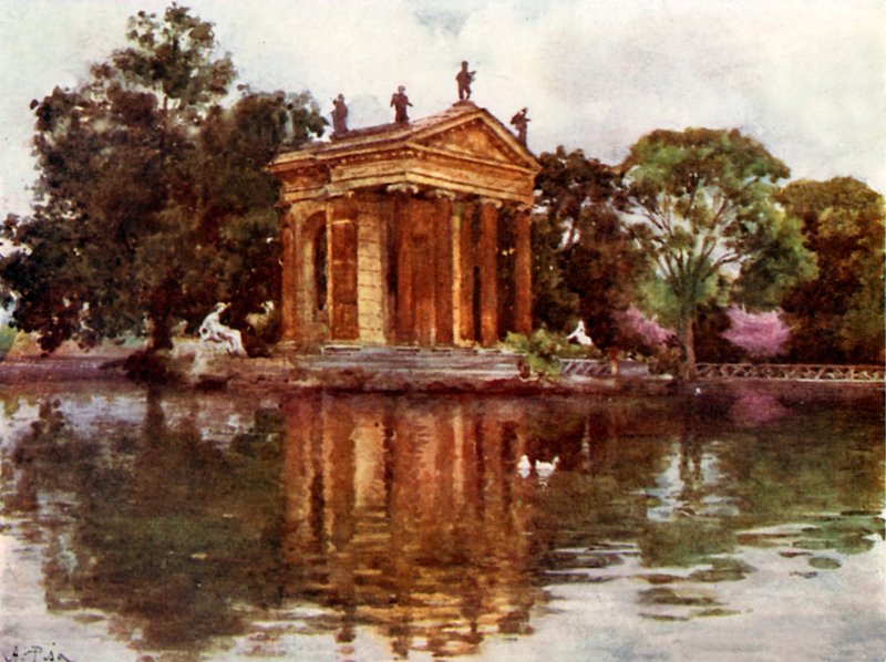 Díszvíz, Villa Borghese alkotó: Alberto Pisa
