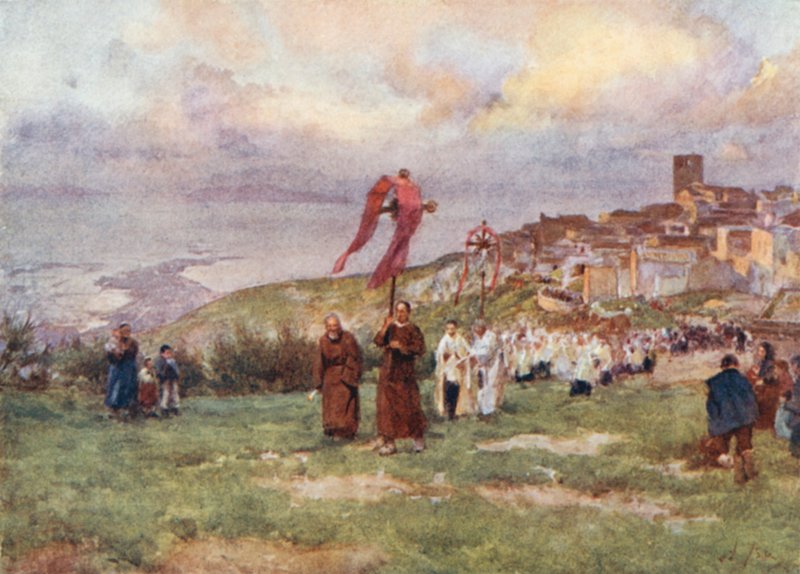 Felvonulás, Monte San Giuliano alkotó: Alberto Pisa