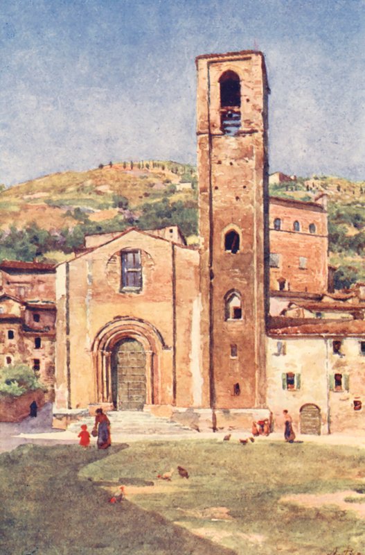 Keresztelő Szent János, Gubbio (színes litográfia) alkotó: Alberto Pisa