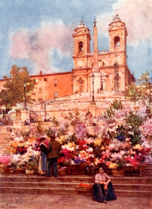 A „Spanyol lépcsők”, a Piazza di Spagna alkotó: Alberto Pisa