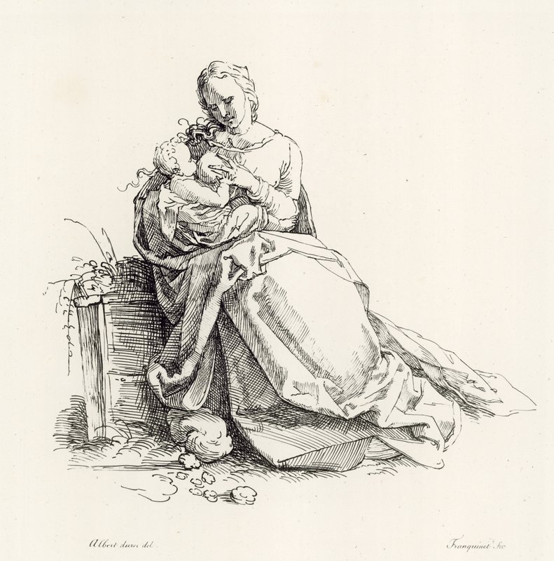 Virgin and Child  alkotó: Albrecht Dürer