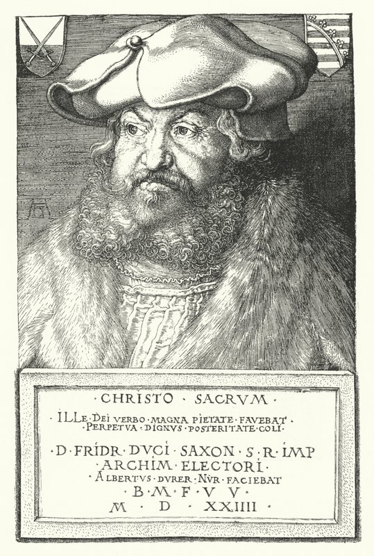 III. Frigyes szász választófejedelem alkotó: Albrecht Dürer