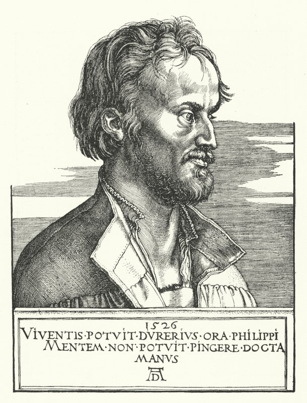 Philipp Melanchthon német evangélikus reformátor alkotó: Albrecht Dürer