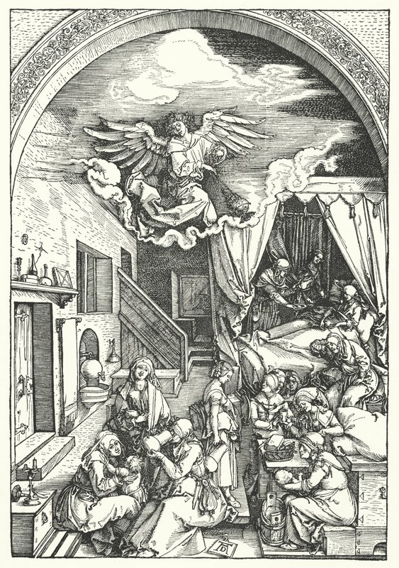 A Szűz születése alkotó: Albrecht Dürer