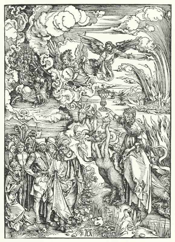 A babiloni kurva (metszet) alkotó: Albrecht (after) Durer or Duerer