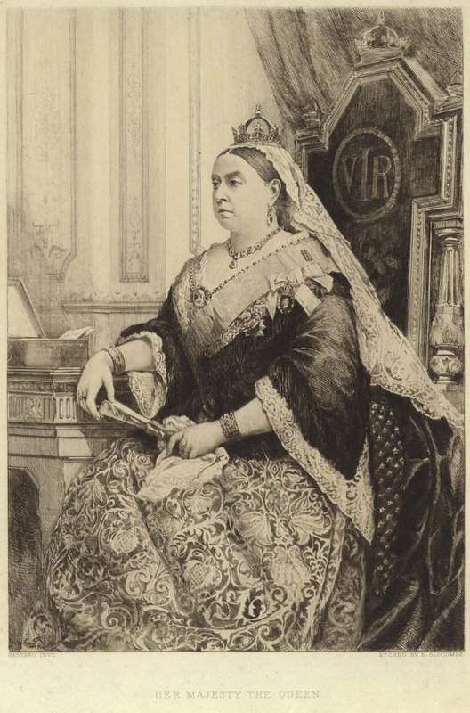 Viktória királynő portréja alkotó: Alexander Bassano