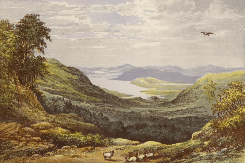 Windermere és Esthwaite alkotó: Alexander Francis Lydon