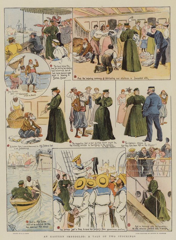 Keleti imbrolió, mese két harisnyáról (chromolitho) alkotó: Alexander Stuart Boyd
