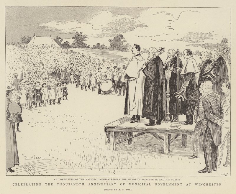 A winchesteri önkormányzat ezeréves évfordulójának megünneplése alkotó: Alexander Stuart Boyd