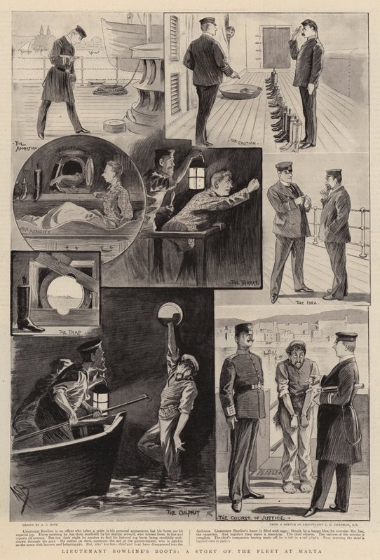 Bowline hadnagy csizmái, a máltai flotta története alkotó: Alexander Stuart Boyd