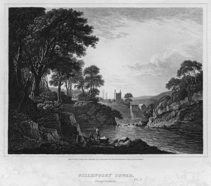 Gillknocky Tower, Dumfrieshire (metszet) alkotó: Alexander (after) Nasmyth