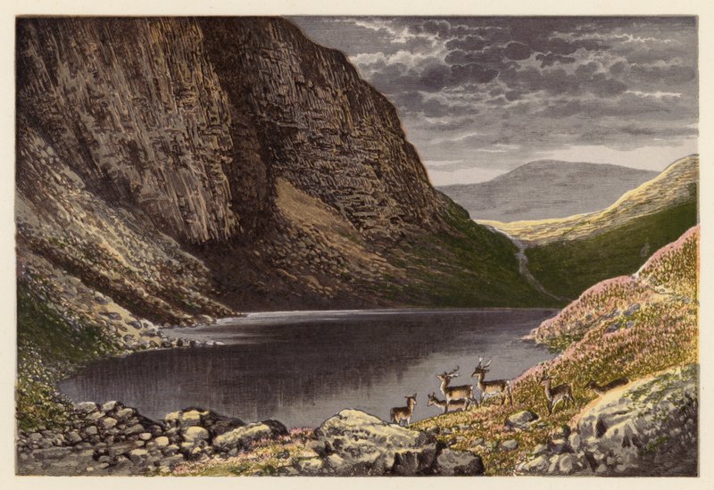 Skót Loch Scenery: Loch-na-gar (színes lithó) alkotó: Alexander Francis (after) Lydon
