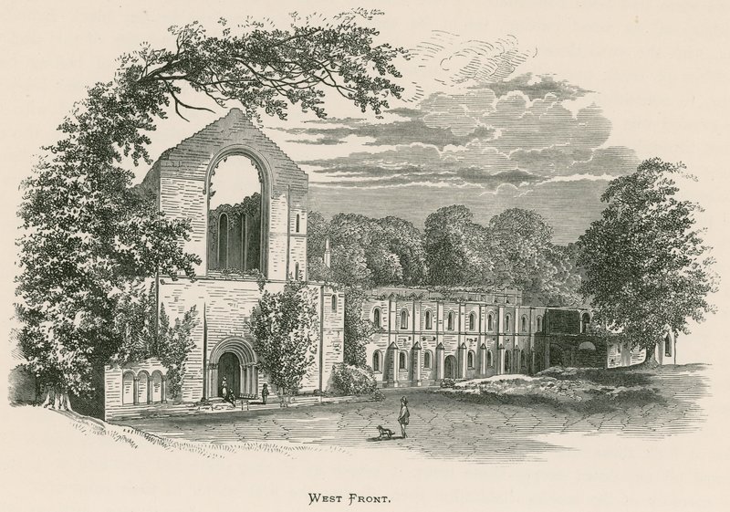 Fountains Abbey, nyugati front alkotó: Alexander Francis Lydon