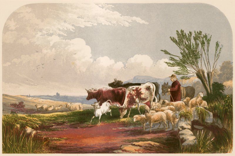 Illusztráció Goldsmith A kihalt falu című művéhez alkotó: Alexander Francis Lydon